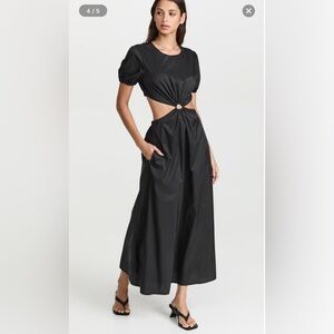 Staud Black Calypso Dress - XL